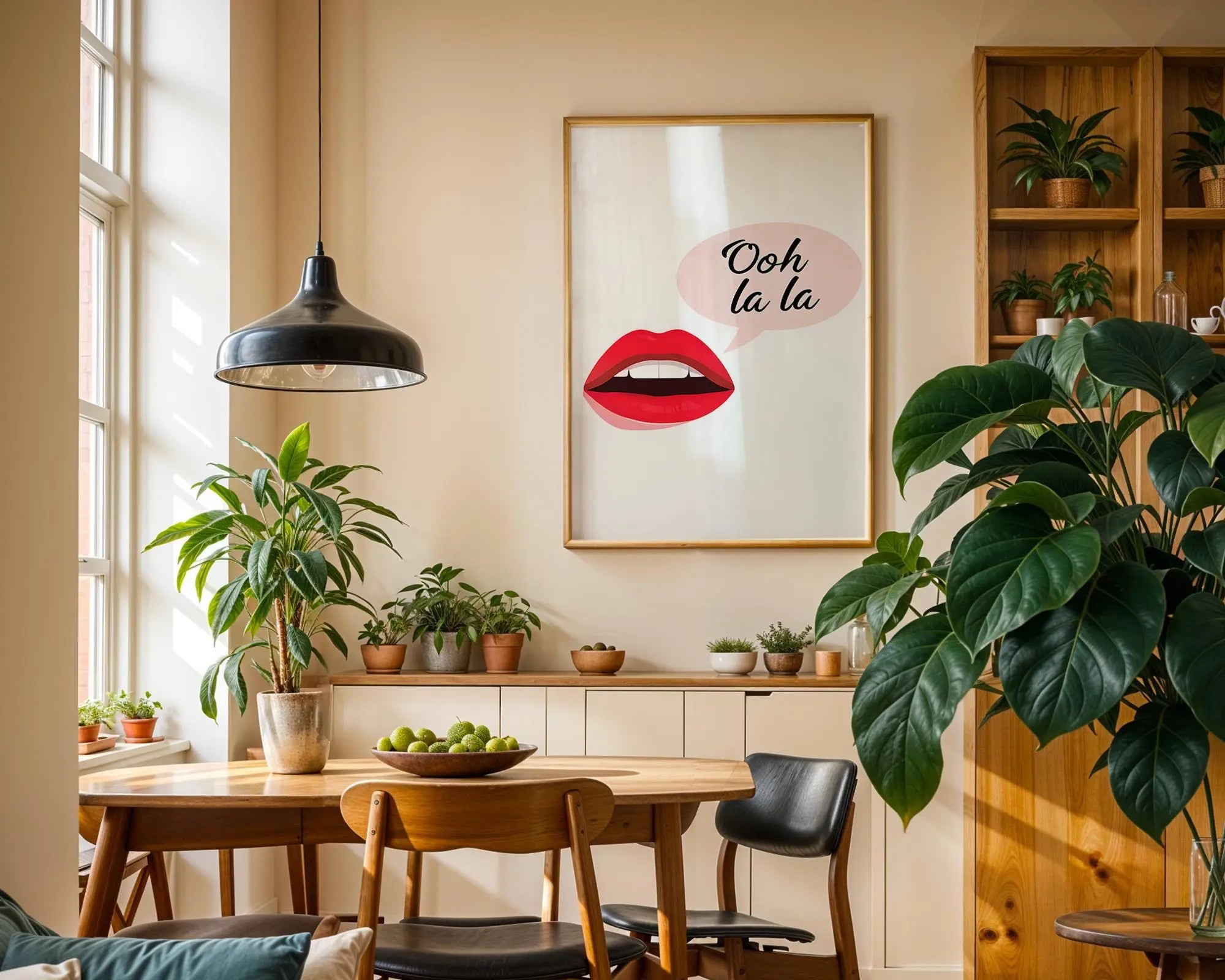 Ooh La La Lips Print | Chic Fashion Wall Art wall art print, modern home decor, unframed artwork by Nomad & Nest