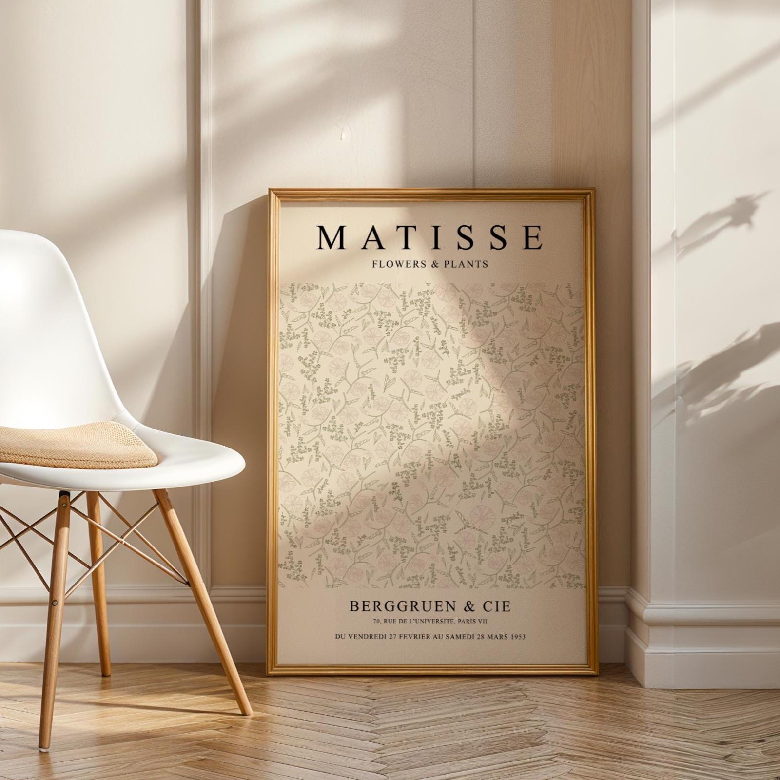 Henri Matisse Print | Botanical Art  | Vintage Flower Pattern wall art print, modern home decor, unframed artwork by Nomad & Nest