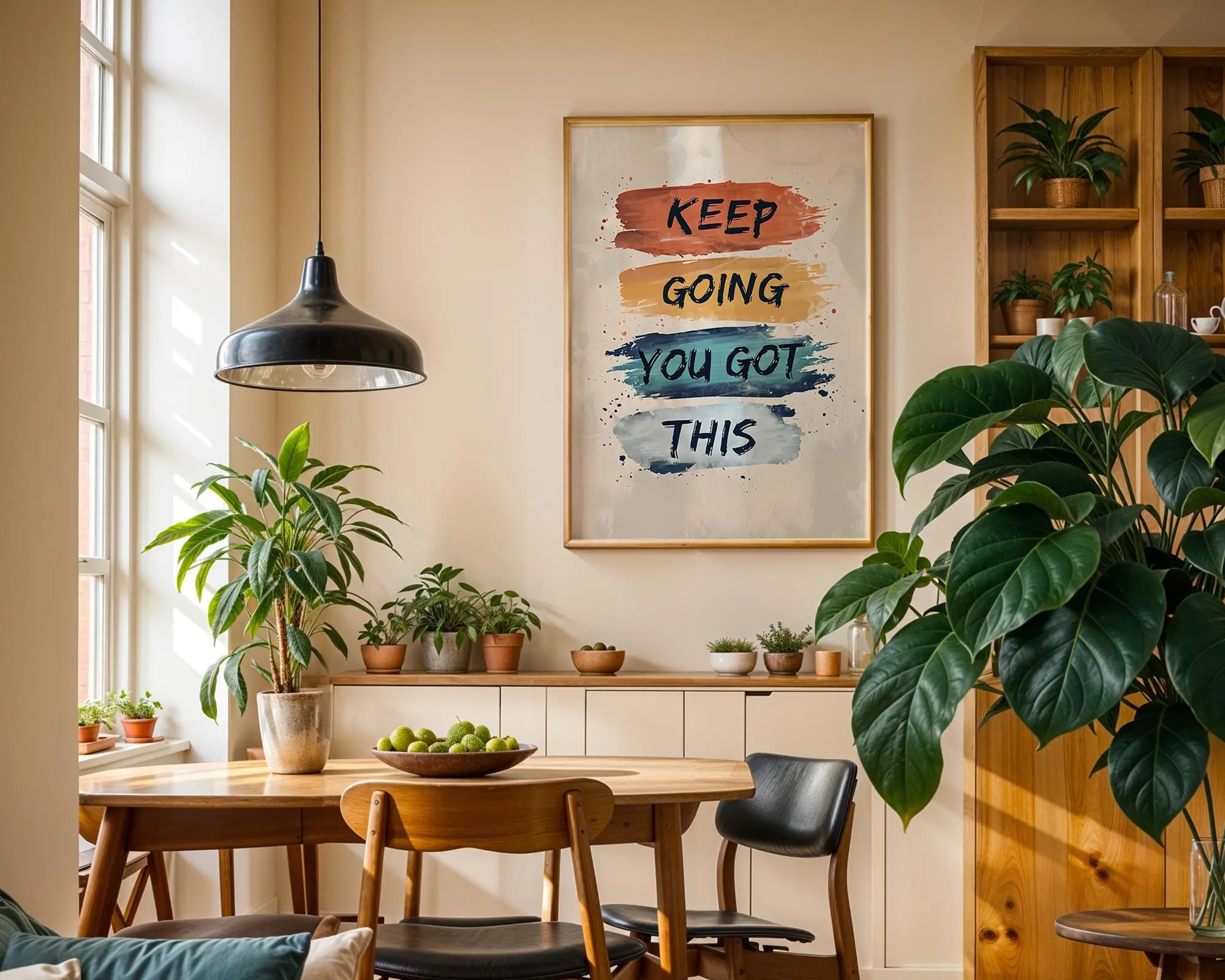 Keep Going Wall Art | Brush Stroke Quote, Modern Print wall art print, modern home decor, unframed artwork by Nomad & Nest