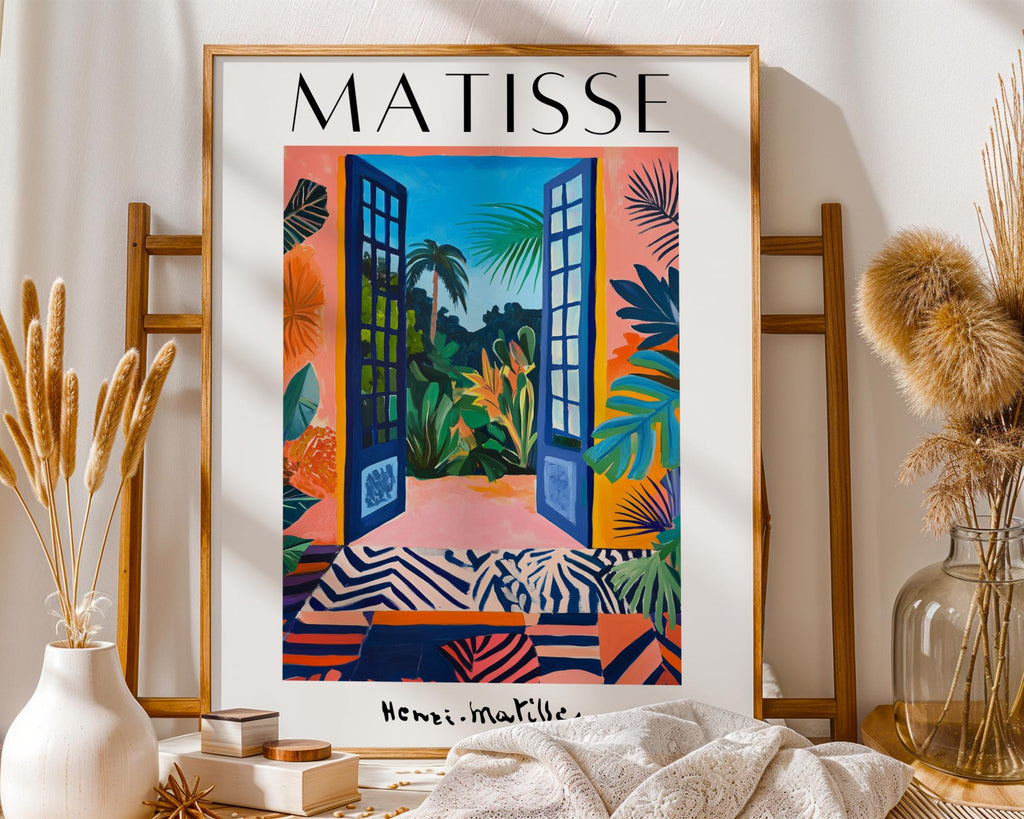 Henri Matisse Print | Inspired Tropical  | Boho Jungle Window Art wall art print, modern home decor, unframed artwork by Nomad & Nest