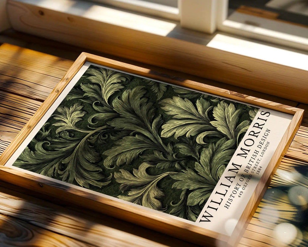 William Morris Print Botanical  • Vintage Arts & Crafts Foliage Poster wall art print, modern home decor, unframed artwork by Nomad & Nest