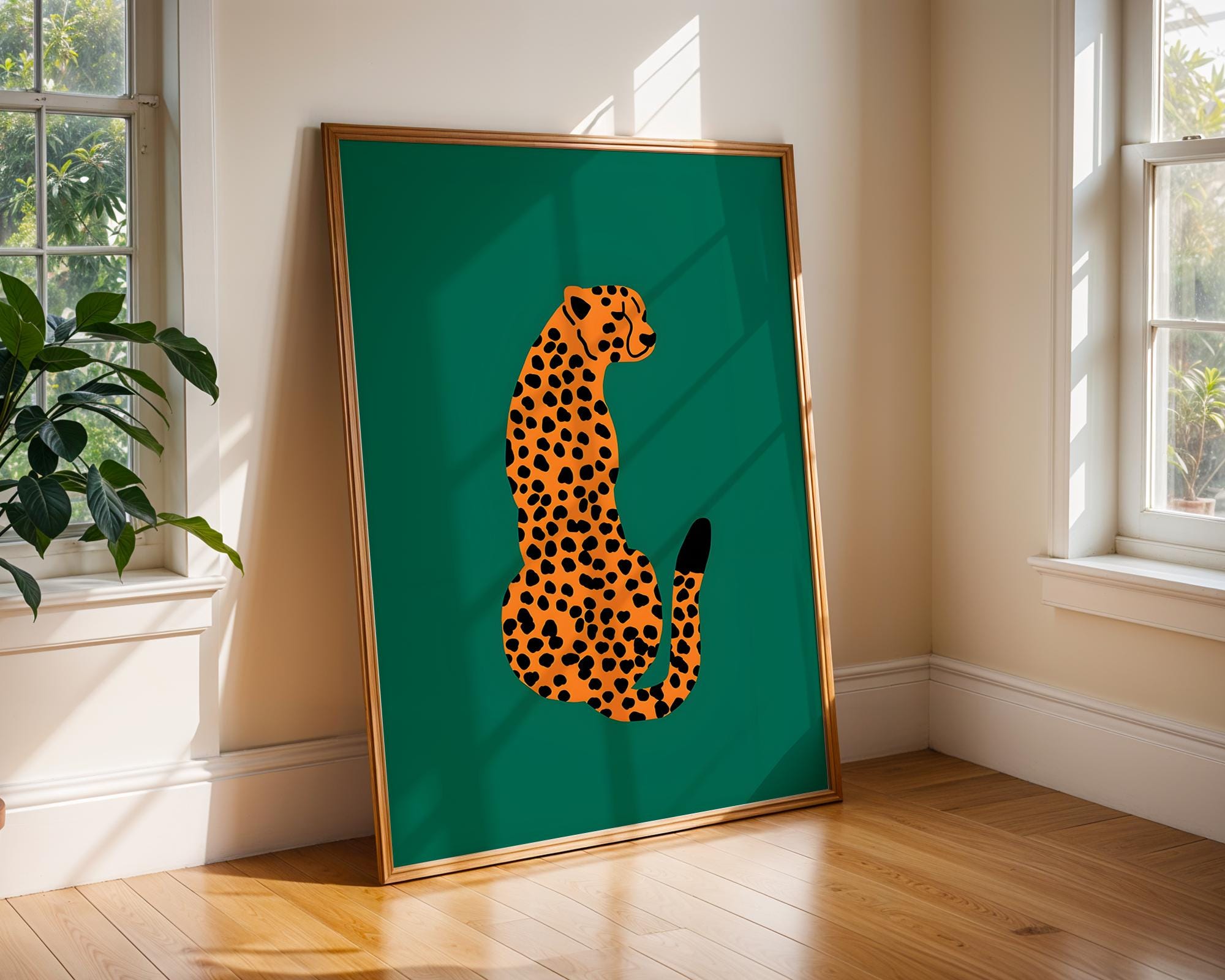 Minimalist Leopard Print | Modern Jungle Wall Art wall art print, modern home decor, unframed artwork by Nomad & Nest