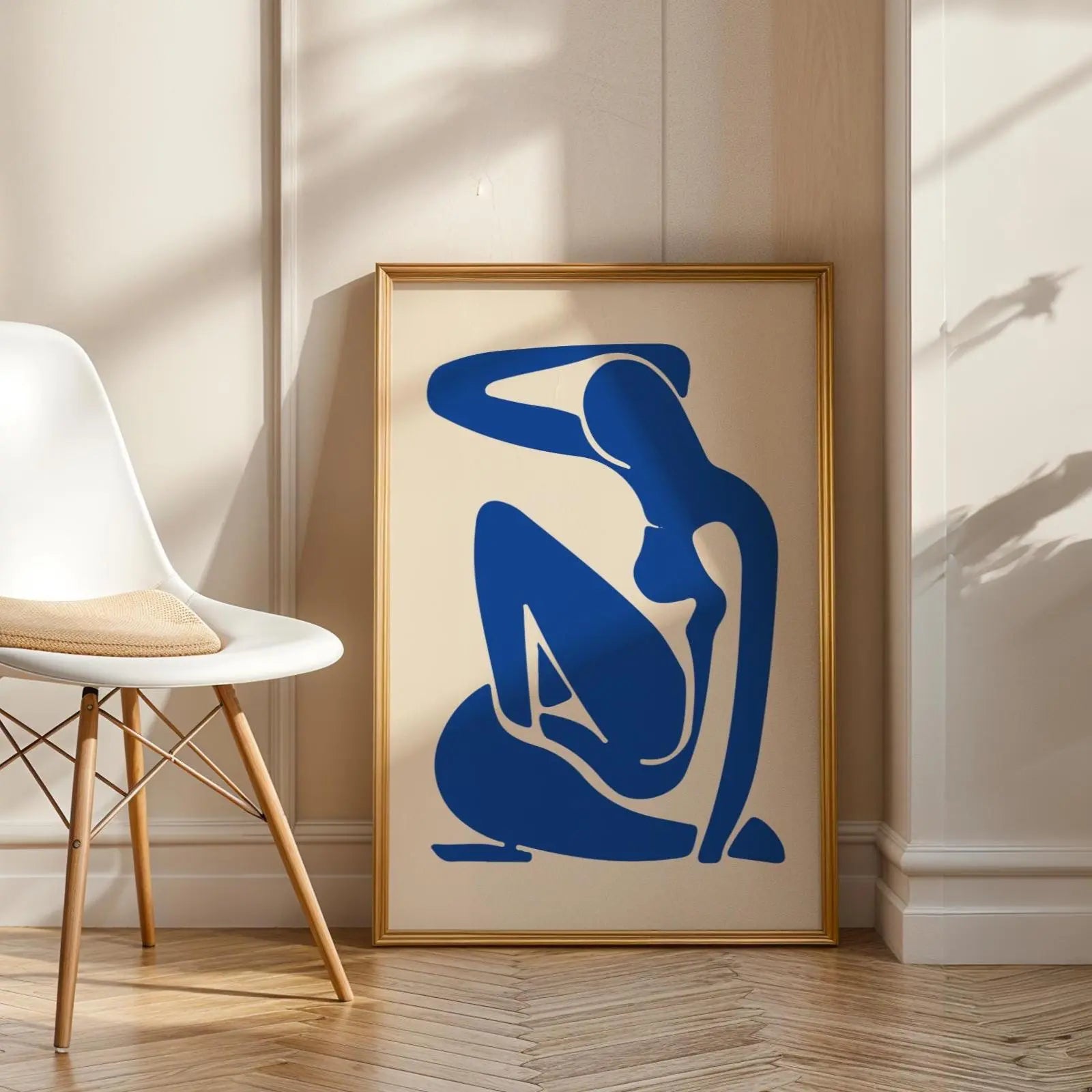 Henri Matisse Print | Blue Nude Inspired | Abstract Female Figure Poster wall art print, modern home decor, unframed artwork by Nomad & Nest