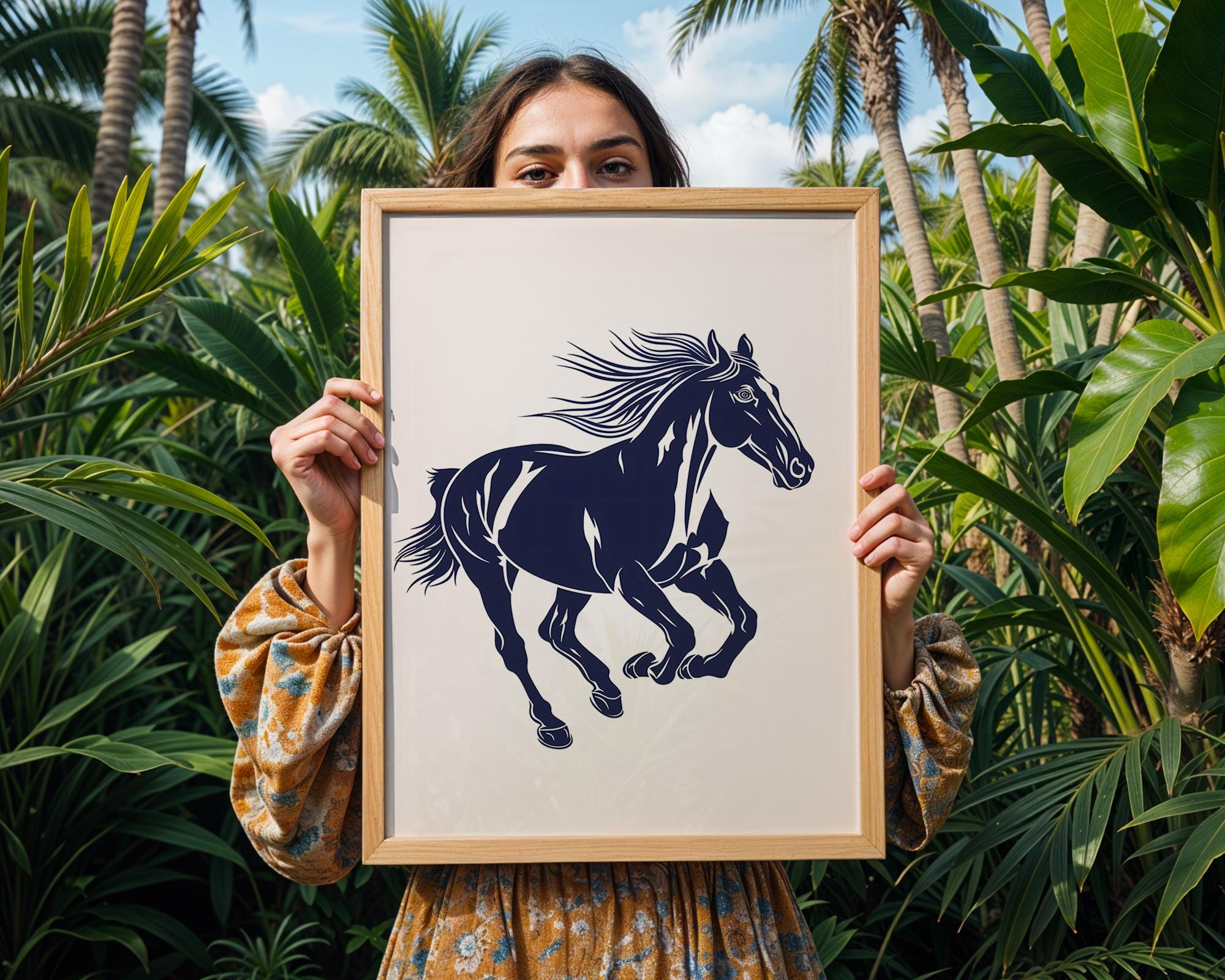Equestrian Horse Art Print | Dynamic Animal Wall Decor wall art print, modern home decor, unframed artwork by Nomad & Nest