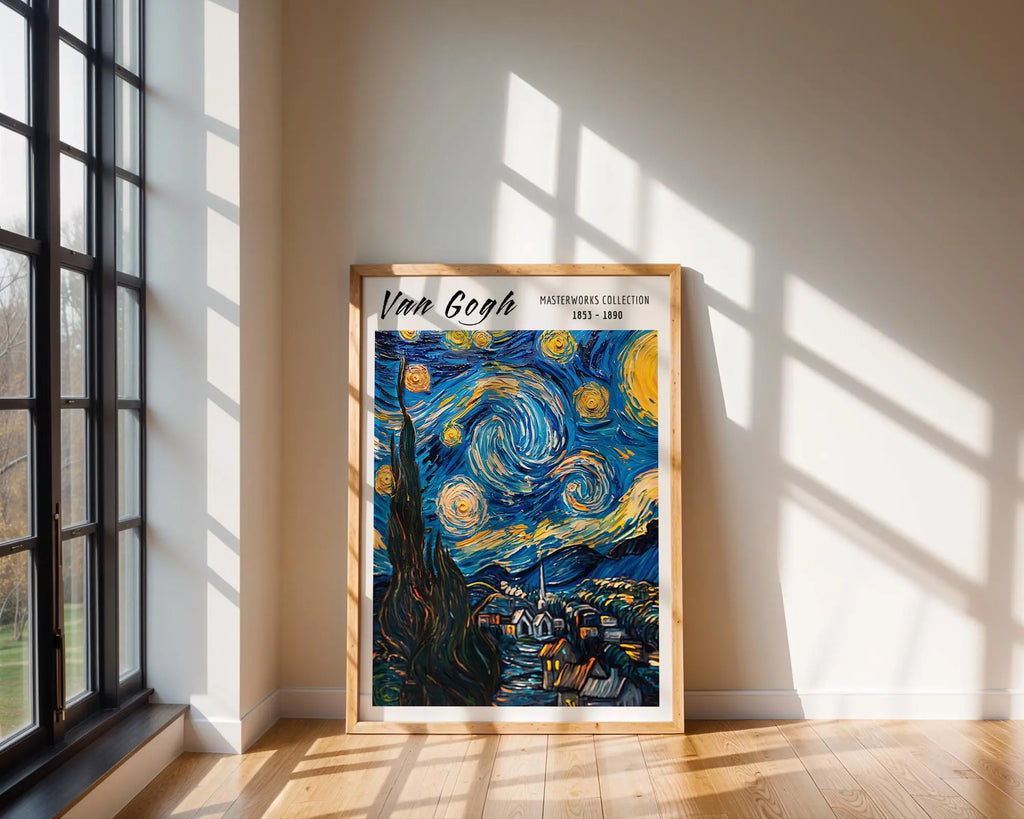 Van Gogh Print | Starry Night Village  | Expressionist Wall Art wall art print, modern home decor, unframed artwork by Nomad & Nest