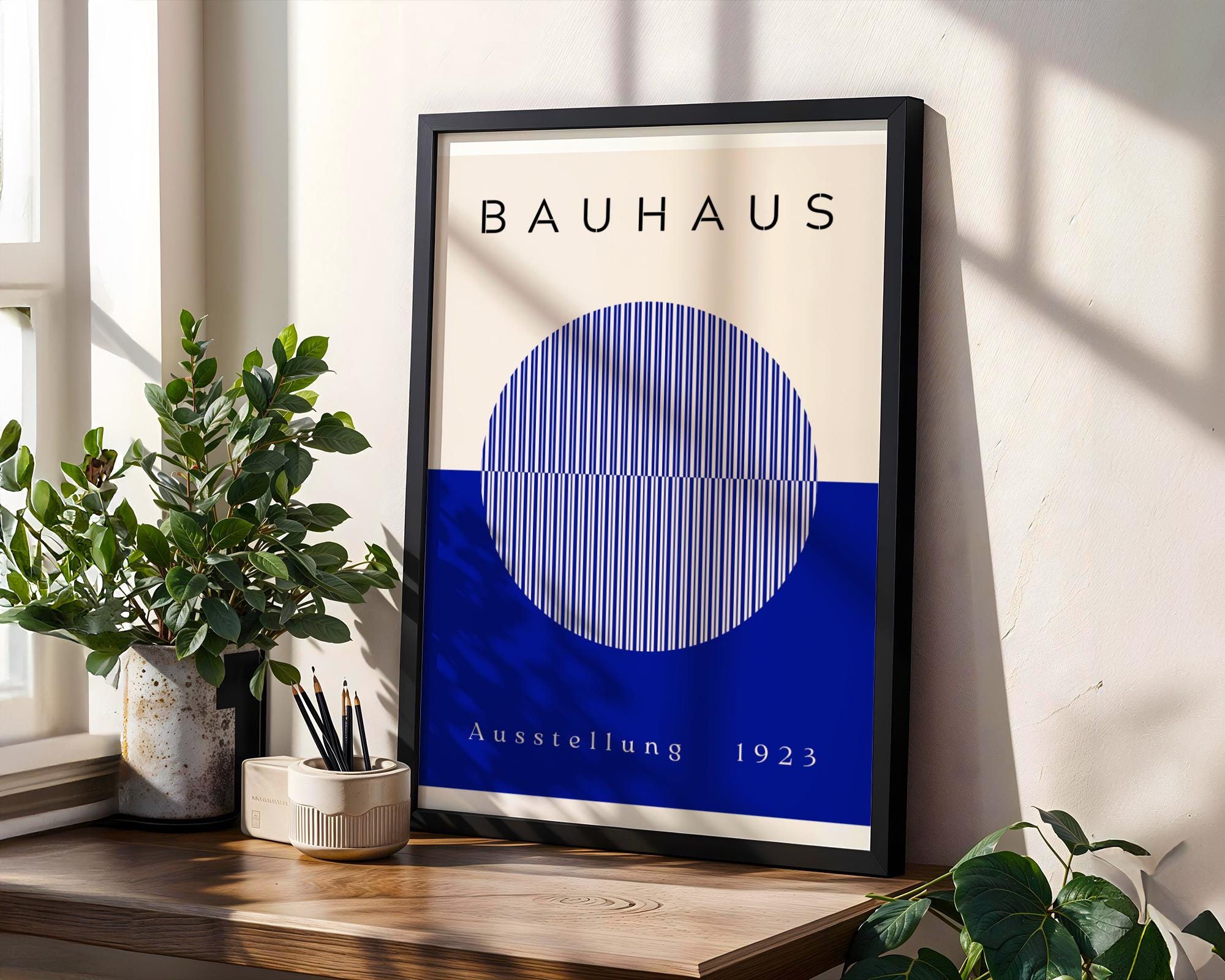 Bauhaus Poster Circle Art Print | Mid-Century Modern Geometric wall art print, modern home decor, unframed artwork by Nomad & Nest