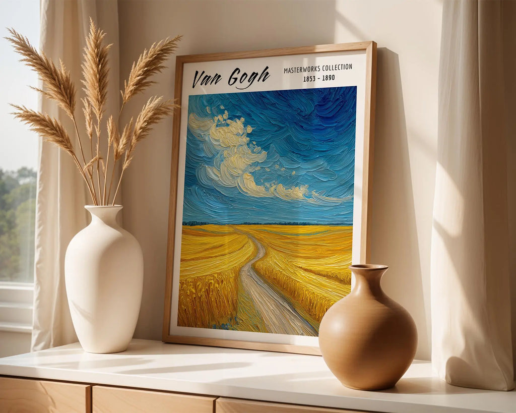 Van Gogh Print | Wheatfield  | Impressionist Landscape Wall Art wall art print, modern home decor, unframed artwork by Nomad & Nest