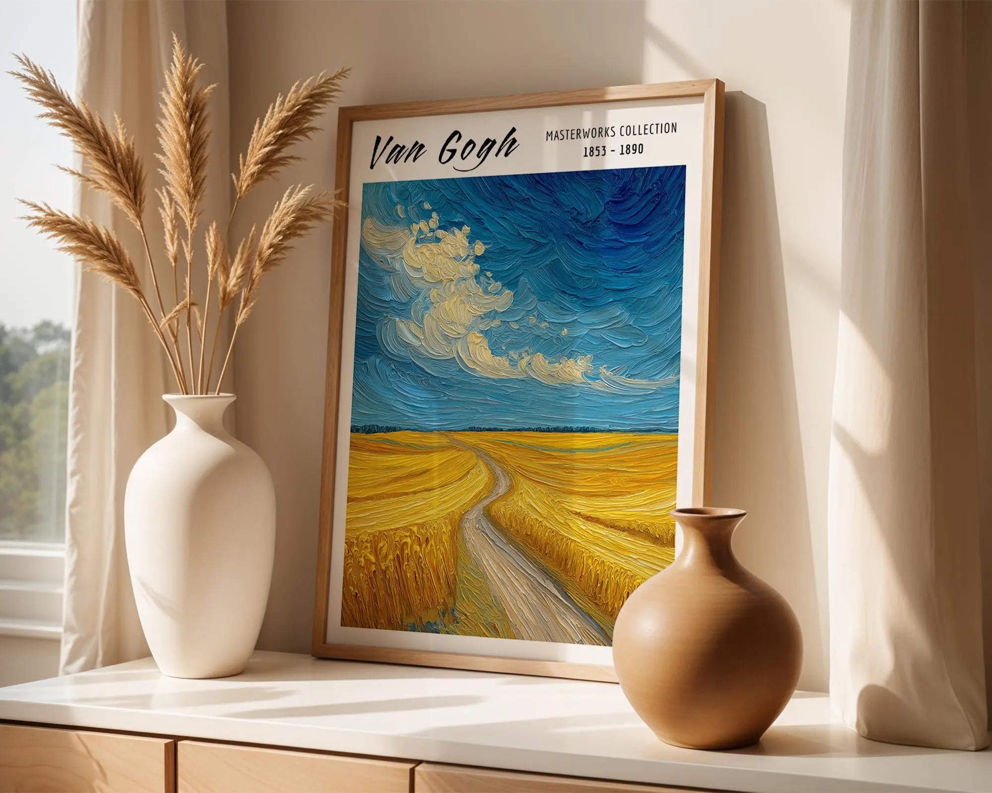 Van Gogh Print | Wheatfield  | Impressionist Landscape Wall Art wall art print, modern home decor, unframed artwork by Nomad & Nest