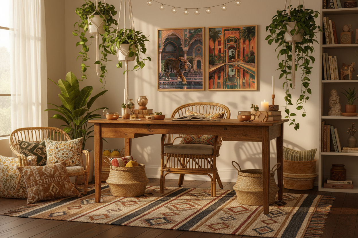 Bohemian Home Office