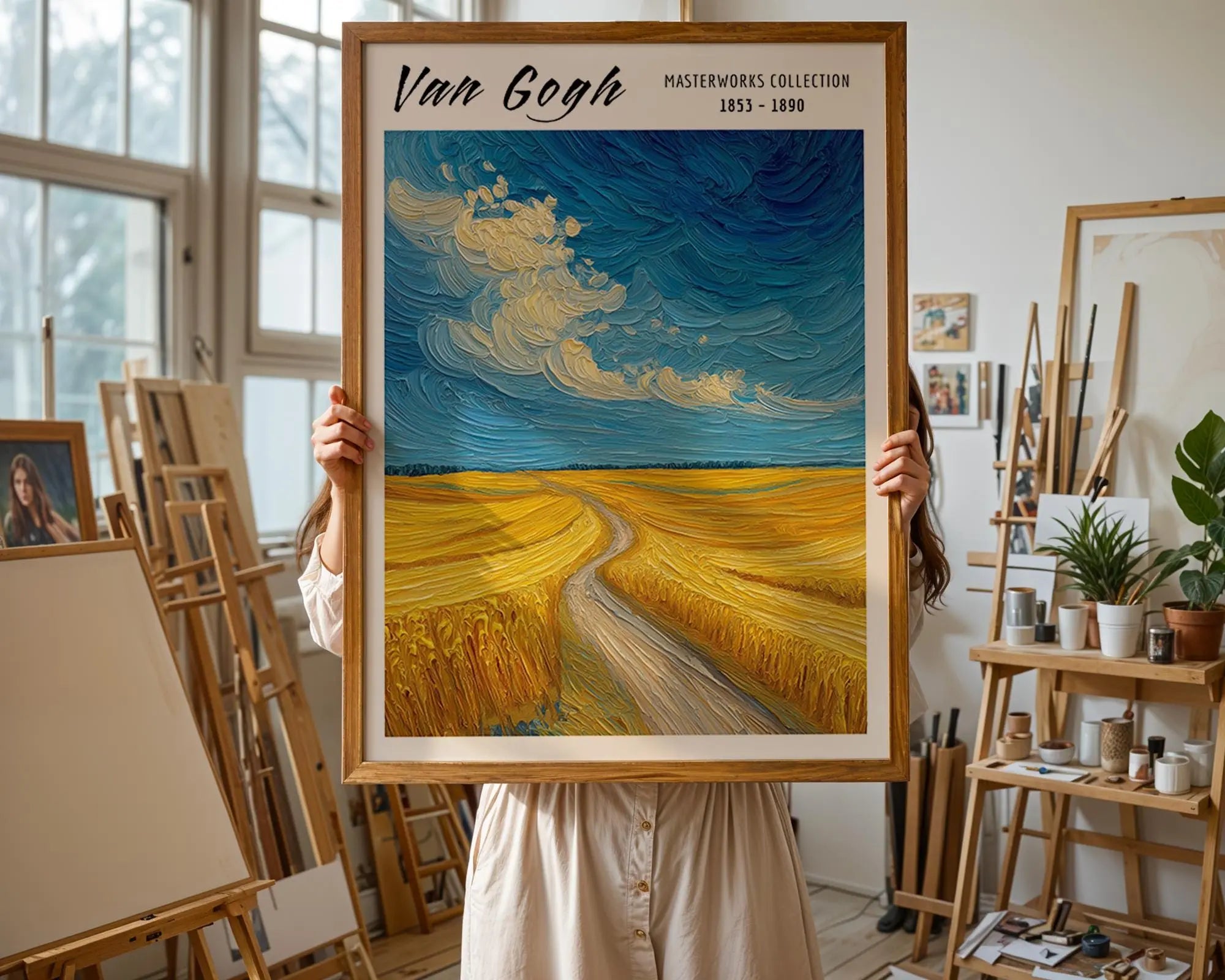 Van Gogh Print | Wheatfield  | Impressionist Landscape Wall Art wall art print, modern home decor, unframed artwork by Nomad & Nest