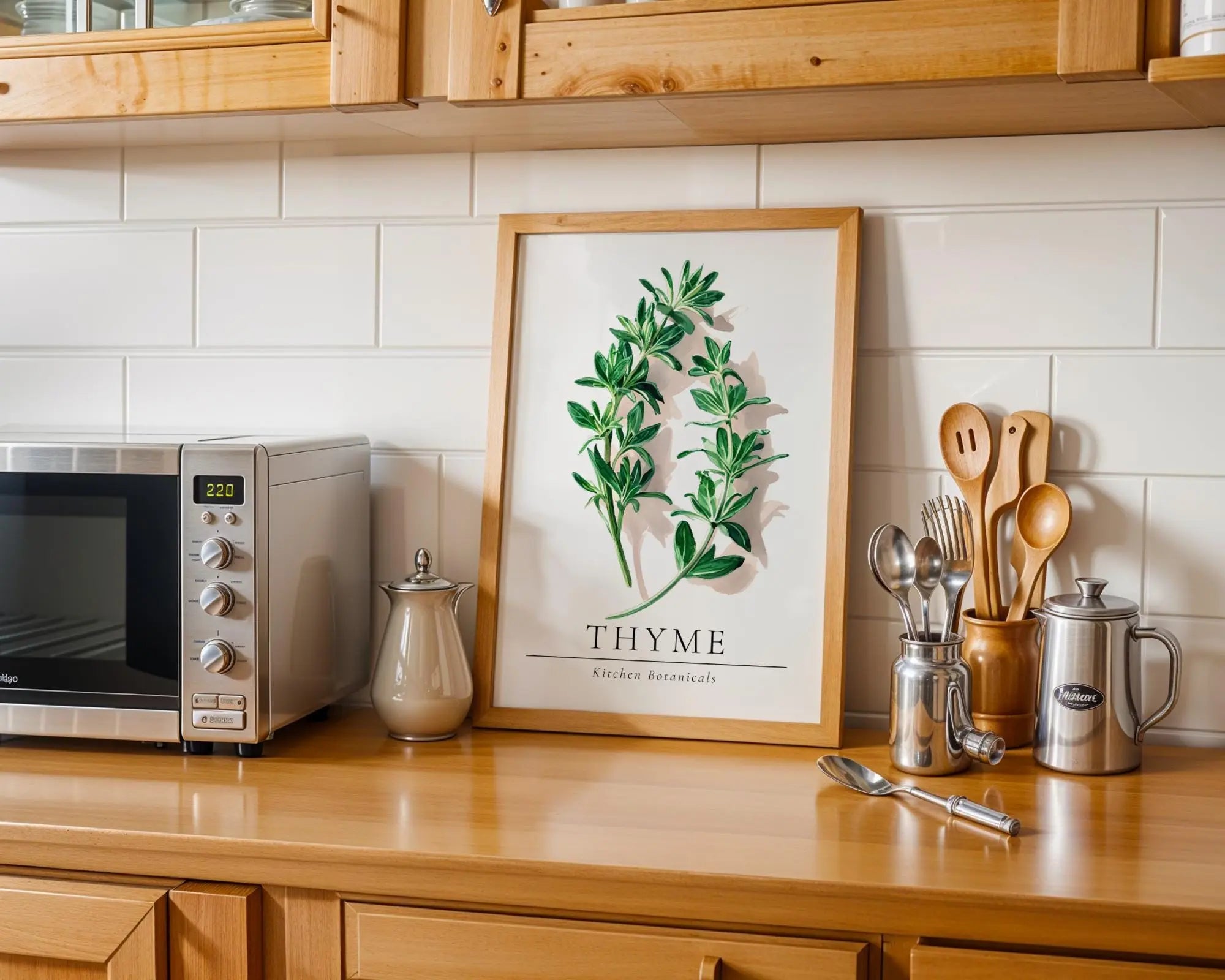 Thyme Botanical Print | Kitchen Herb Wall Art wall art print, modern home decor, unframed artwork by Nomad & Nest