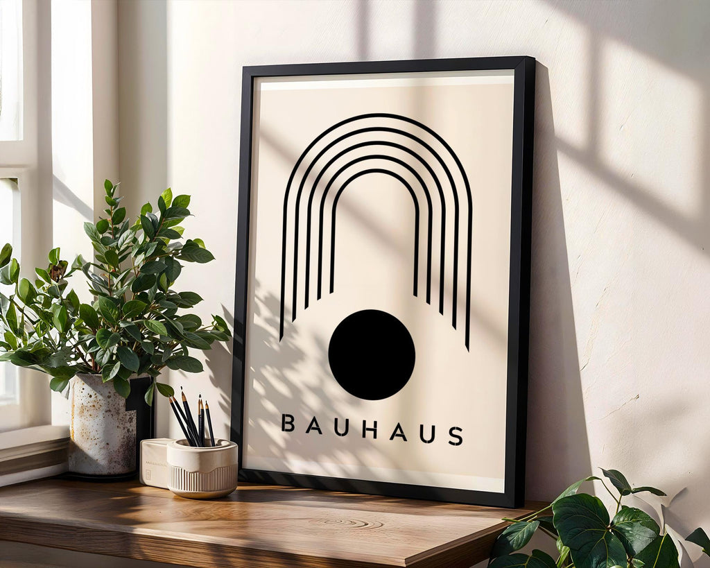 Bauhaus Poster Circle Art Print | Mid-Century Modern Geometric wall art print, modern home decor, unframed artwork by Nomad & Nest