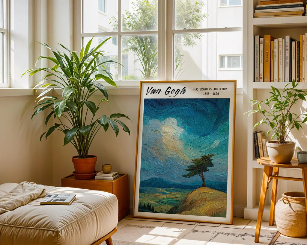 Van Gogh Print | Cypress Tree  | Impressionist Landscape Art wall art print, modern home decor, unframed artwork by Nomad & Nest