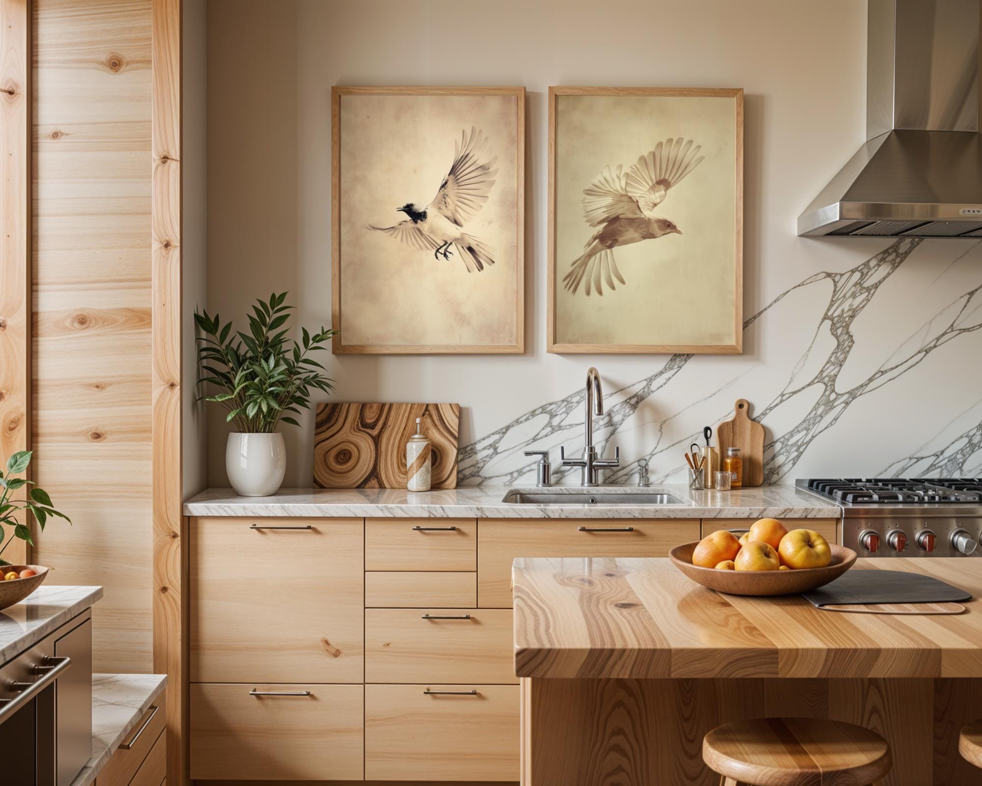 Vintage Bird Print Set | Soaring Flight, Natural History Wall Art wall art print, modern home decor, unframed artwork by Nomad & Nest