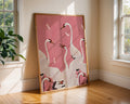 Crane and Dragonfly Art Print | Elegant Asian Decor wall art print, modern home decor, unframed artwork by Nomad & Nest
