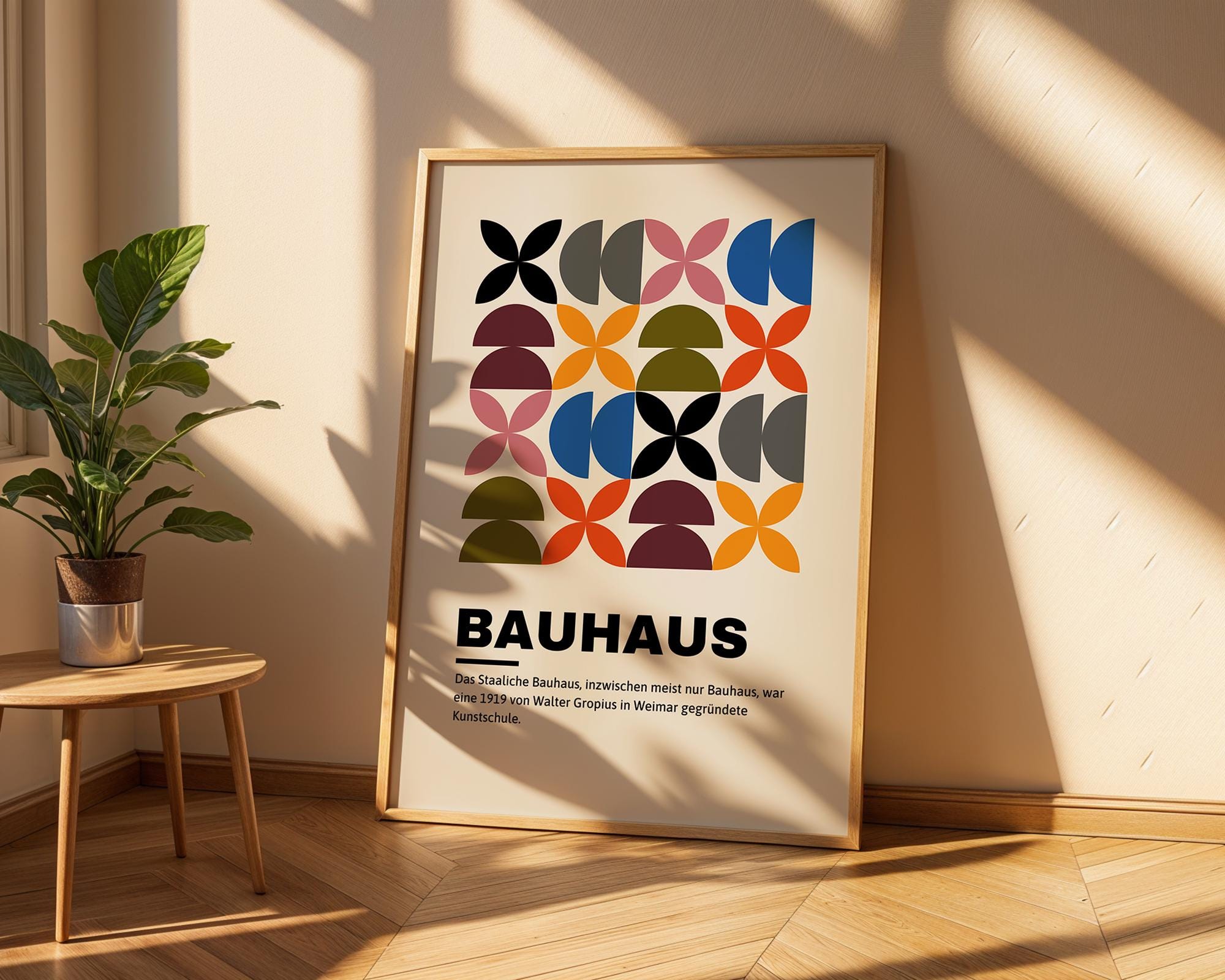 Bauhaus Poster Geometric Art Print | Mid Century Modern Wall Decor wall art print, modern home decor, unframed artwork by Nomad & Nest