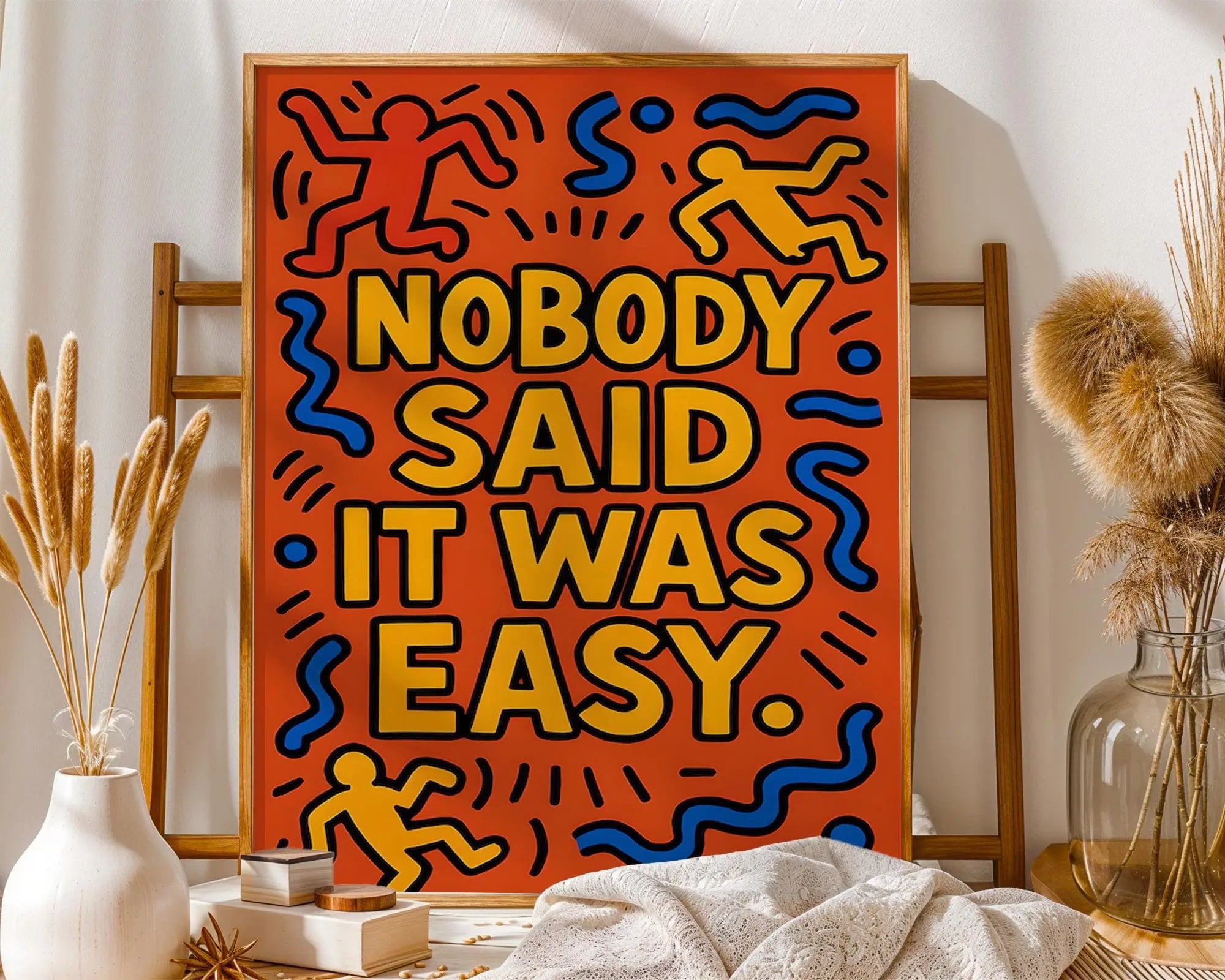 Motivational Typography Art Print | Bold Pop Art Poster wall art print, modern home decor, unframed artwork by Nomad & Nest