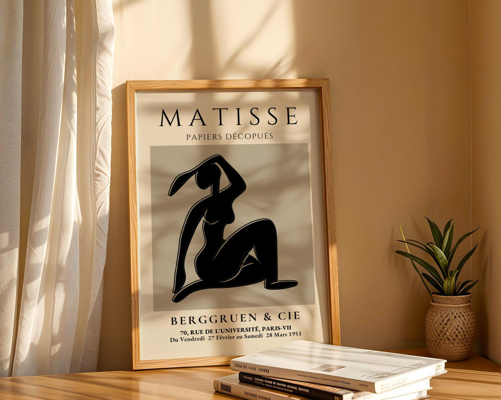Henri Matisse Print | Inspired Woman Silhouette  | Minimalist Wall Art wall art print, modern home decor, unframed artwork by Nomad & Nest