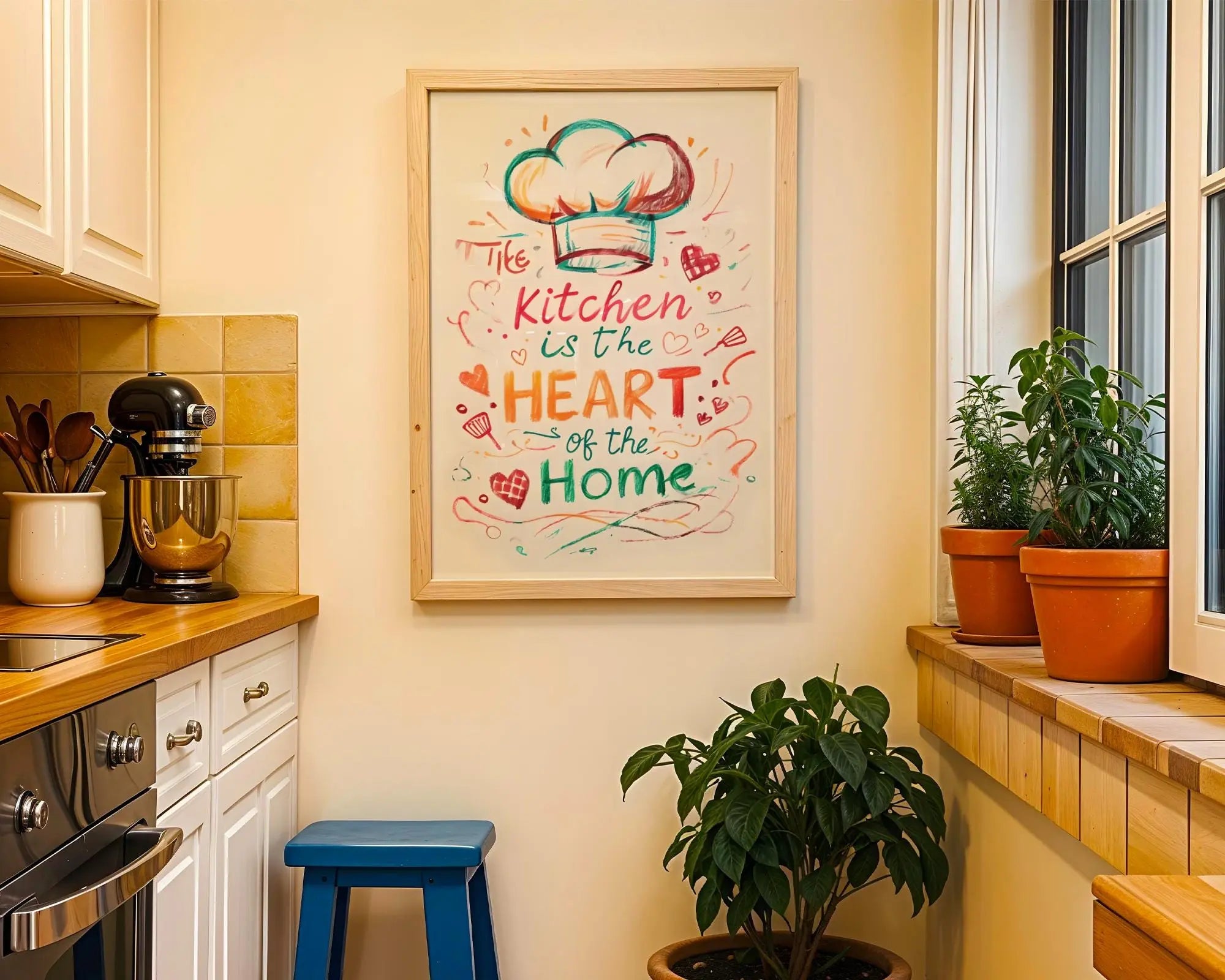 Kitchen Quote Art Print | Cozy Cooking Typography Poster wall art print, modern home decor, unframed artwork by Nomad & Nest