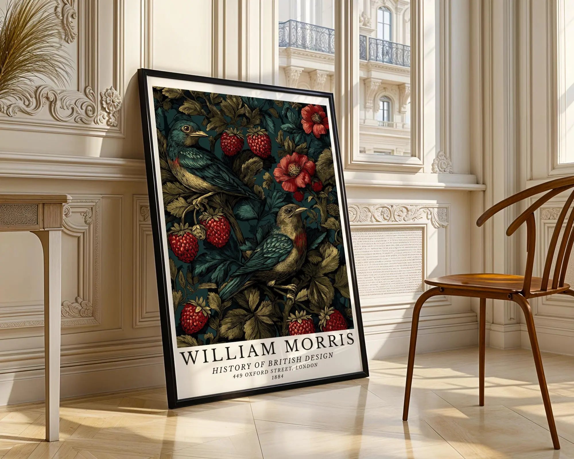 William Morris Print Bird & Berry  • Vintage Floral Wall Art wall art print, modern home decor, unframed artwork by Nomad & Nest