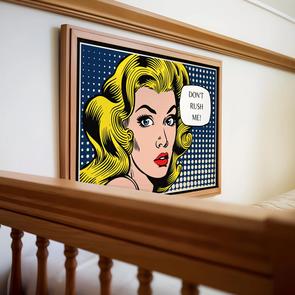 Modern Pop Art | Marilyn Style Print | Retro Comic  Decor wall art print, modern home decor, unframed artwork by Nomad & Nest