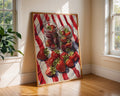 Colourful Prints | Strawberry Still Life Art Print | Summer Fruit Kitchen Decor wall art print, modern home decor, unframed artwork by Nomad & Nest
