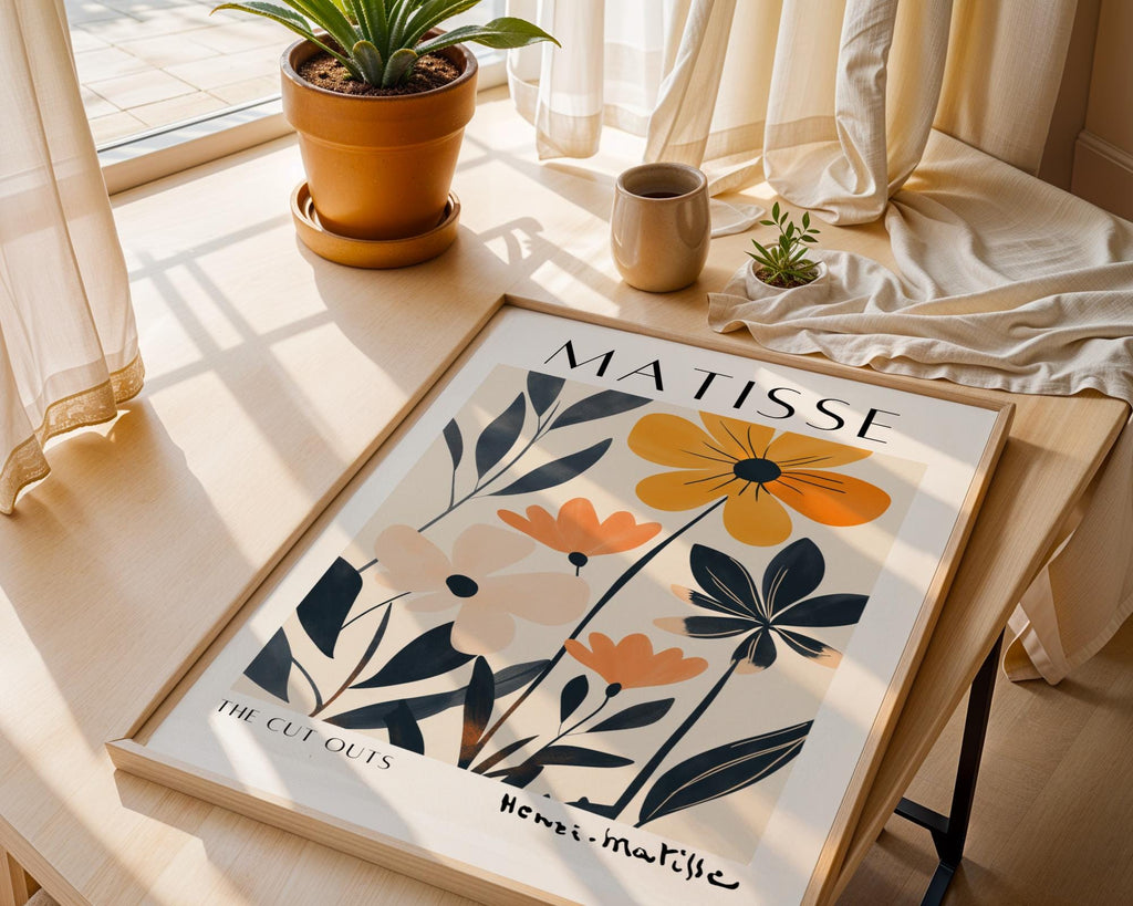 Henri Matisse Print | Inspired Floral  | Abstract Botanical Wall Art wall art print, modern home decor, unframed artwork by Nomad & Nest