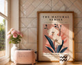 Blush Orchid Botanical Print | Modern Navy Leaves Wall Art wall art print, modern home decor, unframed artwork by Nomad & Nest