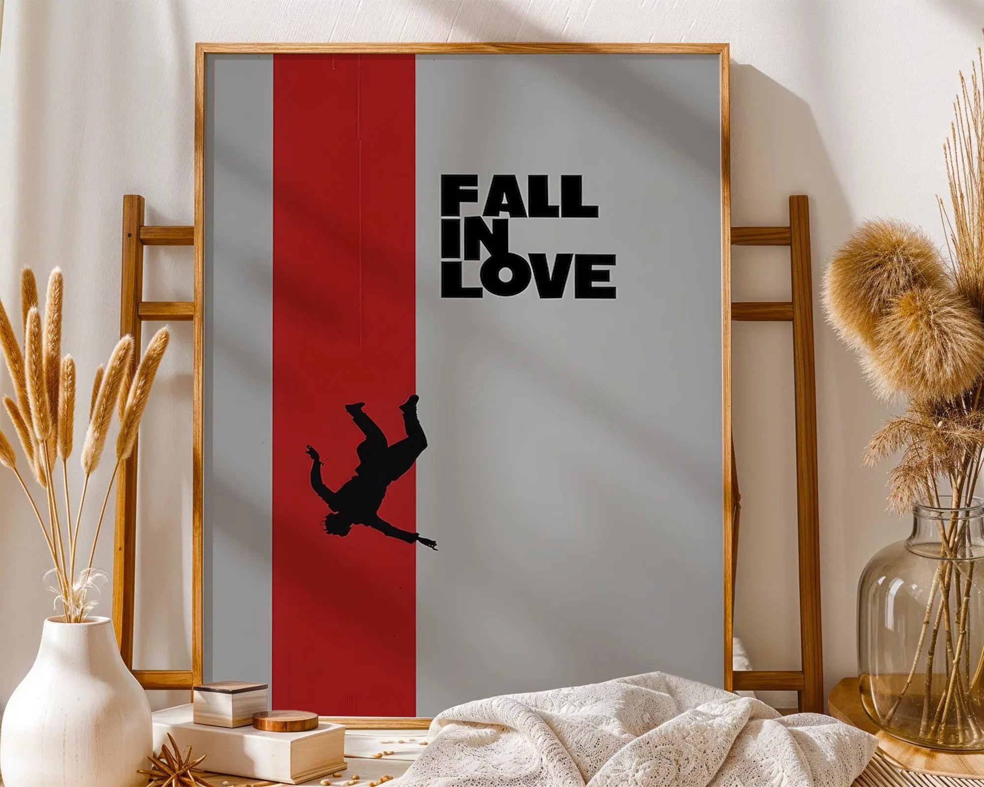 Positive Emotion | Fall In Love Graphic Art Print | Modern Minimalist Wall Decor wall art print, modern home decor, unframed artwork by Nomad & Nest