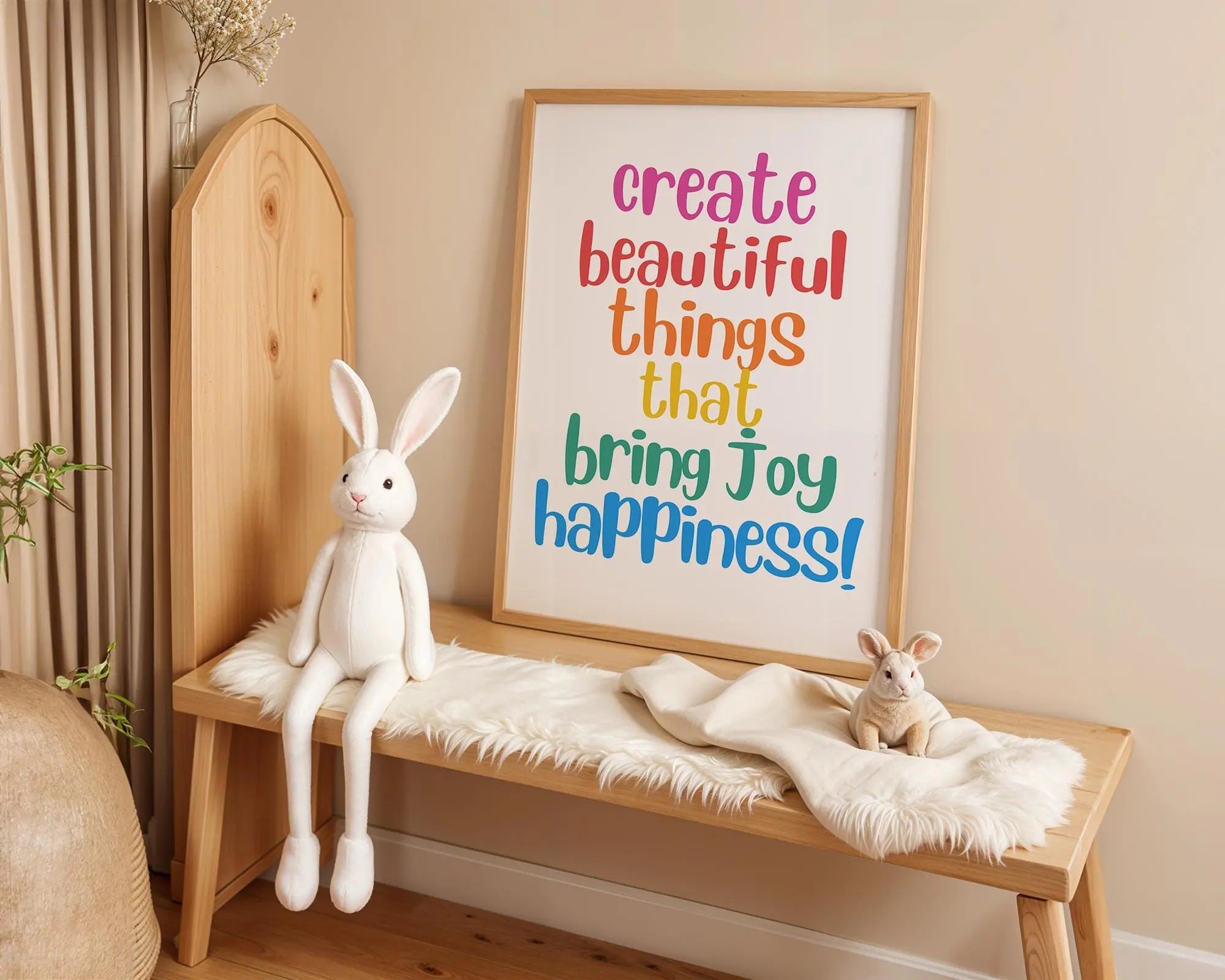 Colorful Nursery Quote Print | Playroom Wall Art wall art print, modern home decor, unframed artwork by Nomad & Nest