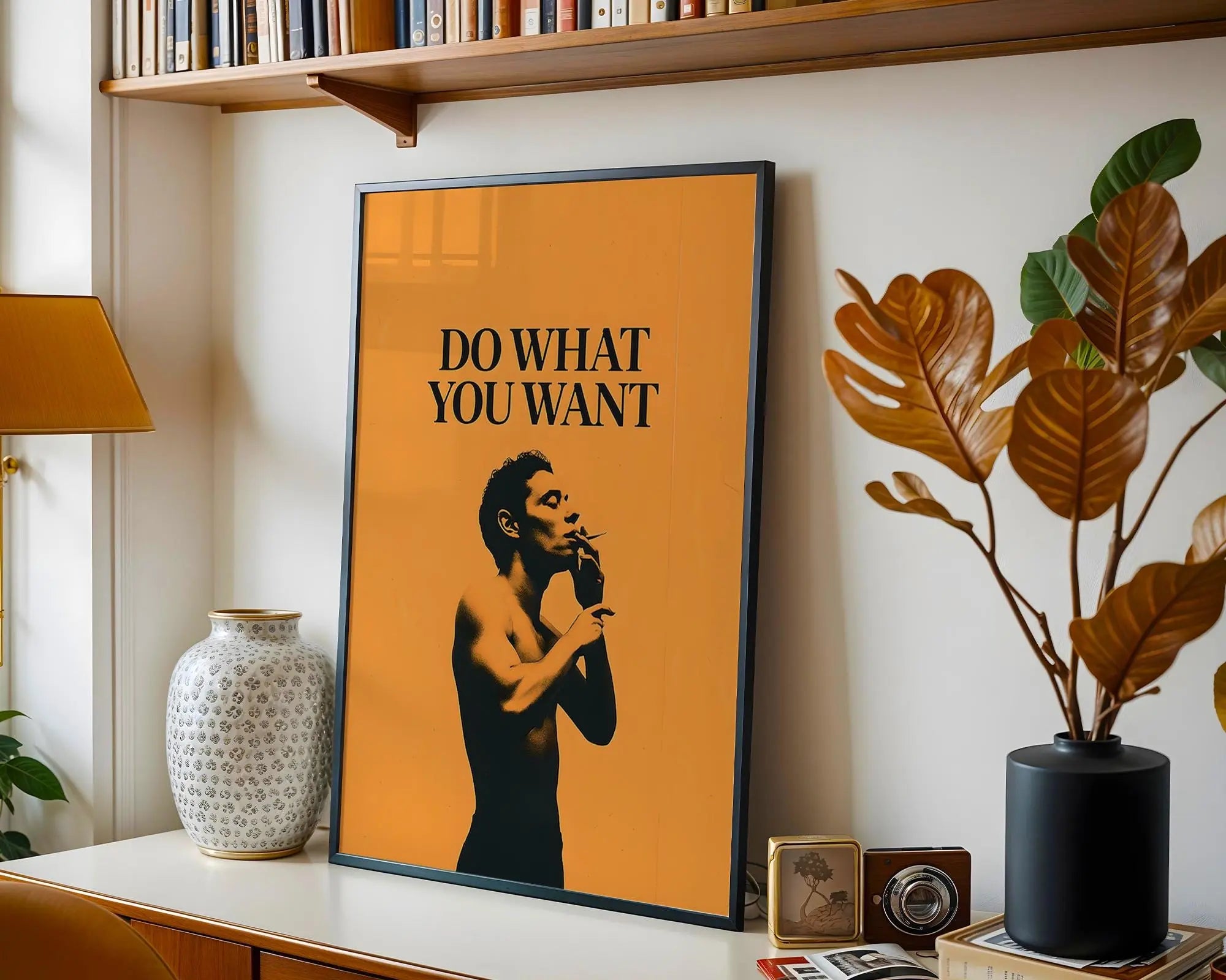 Positive Emotion | Do What You Want | Bold Freedom Quote Wall Art | Modern Statement Poster wall art print, modern home decor, unframed artwork by Nomad & Nest