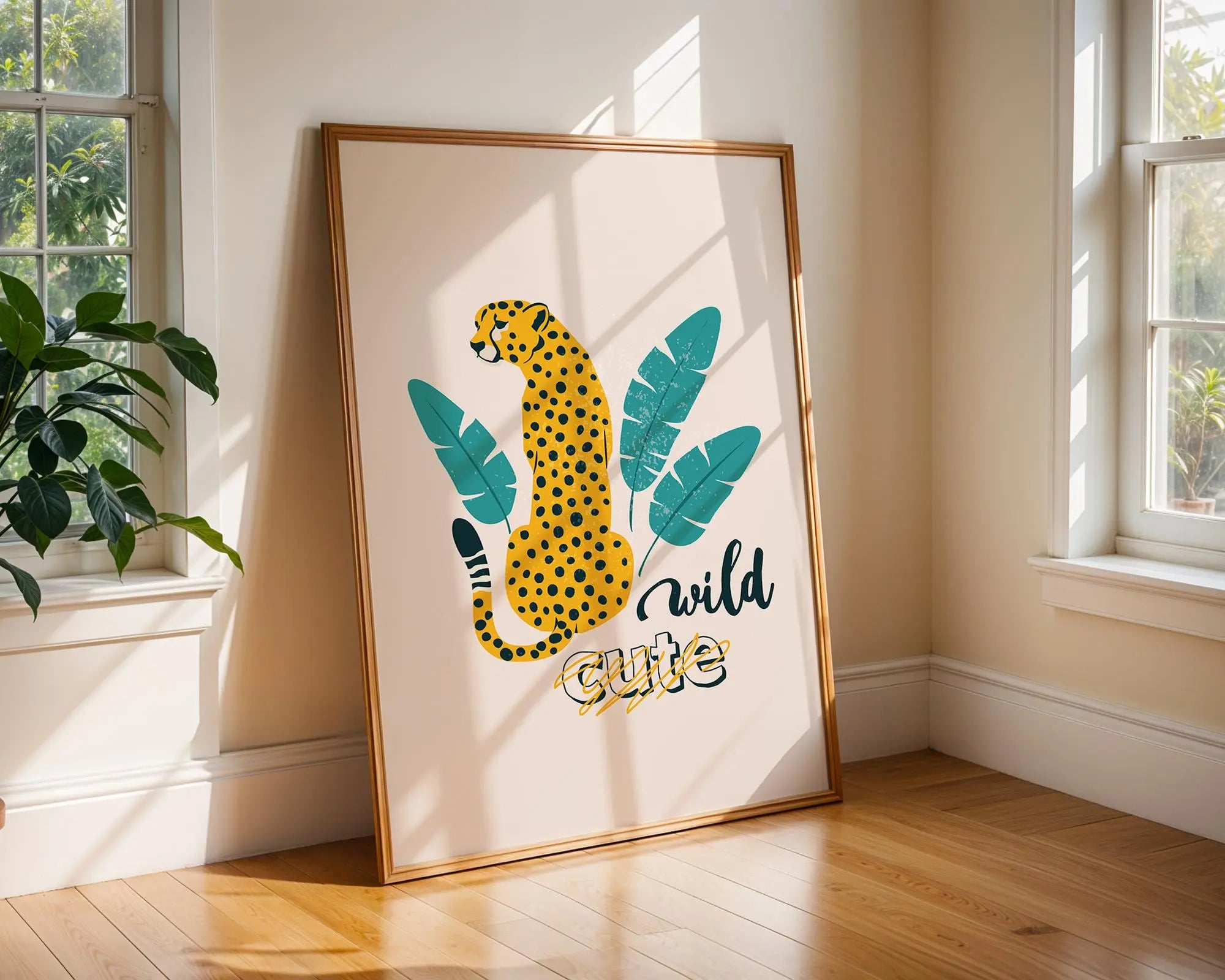Cheetah Print | Tropical Animal Wall Art, Modern Boho Decor wall art print, modern home decor, unframed artwork by Nomad & Nest