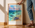 Cayman Islands Beach Print – Stingray Bay, Caribbean Travel Poster wall art print, modern home decor, unframed artwork by Nomad & Nest