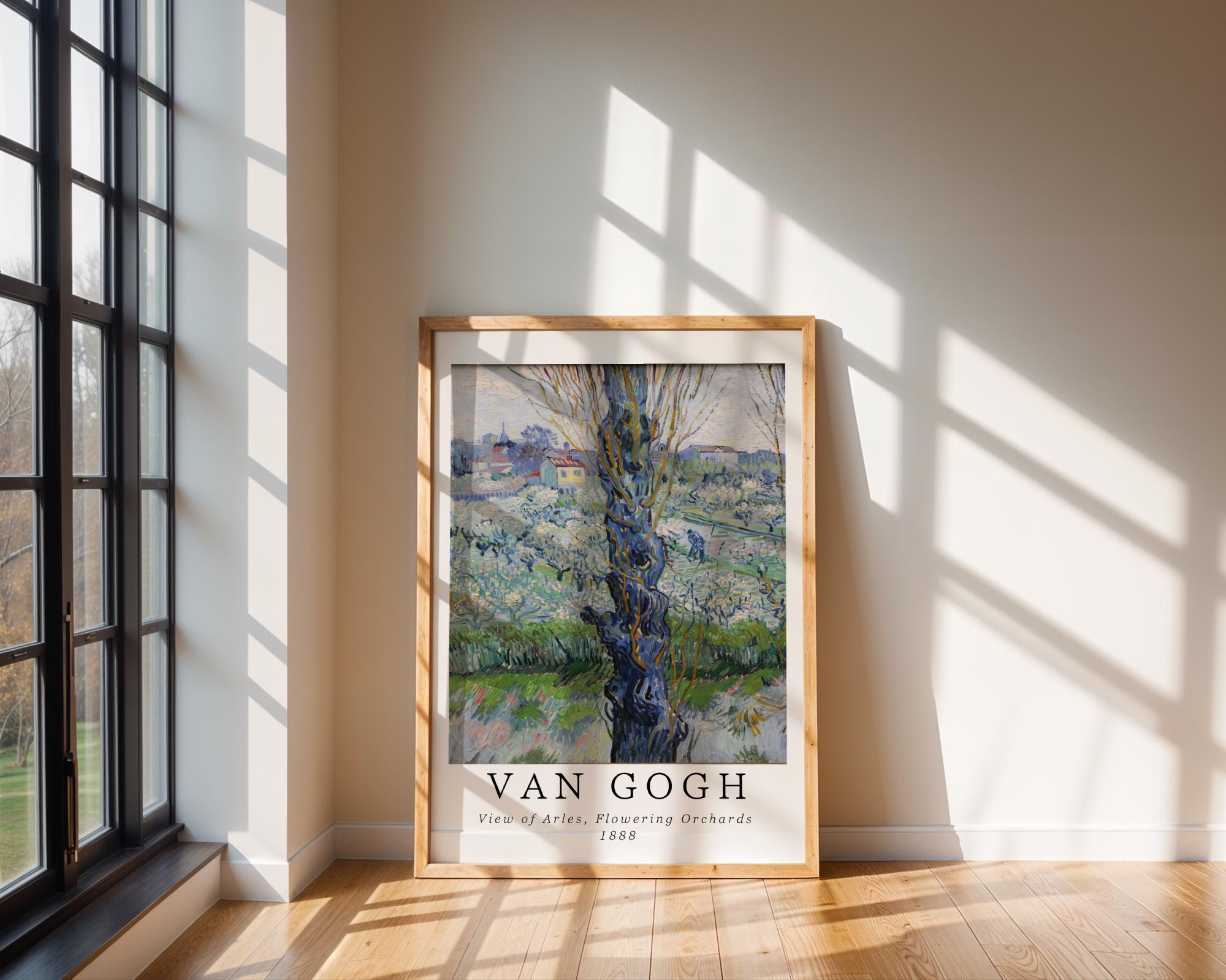 Van Gogh Print | Arles Orchard  - Vintage Impressionist Landscape wall art print, modern home decor, unframed artwork by Nomad & Nest