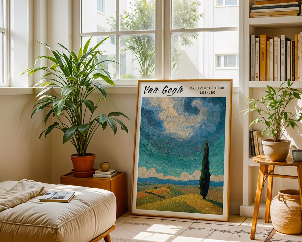 Van Gogh Print | Landscape  | Impressionist Rolling Hills Wall Art wall art print, modern home decor, unframed artwork by Nomad & Nest