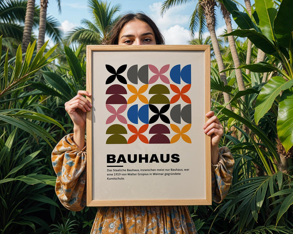 Bauhaus Poster Geometric Art Print | Mid Century Modern Wall Decor wall art print, modern home decor, unframed artwork by Nomad & Nest