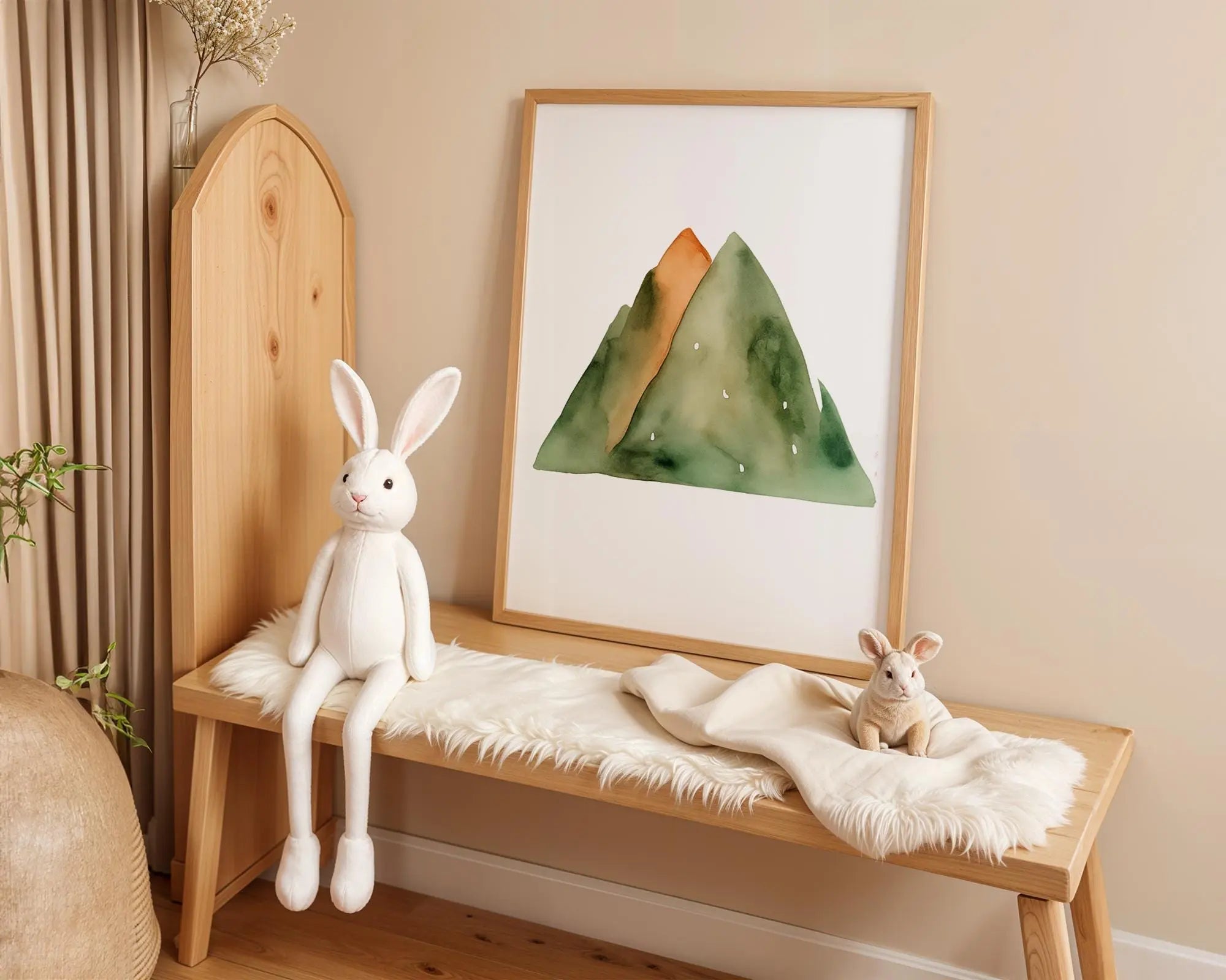 Playroom Ideas | Mountain Nursery Wall Art Adventure Landscape Print wall art print, modern home decor, unframed artwork by Nomad & Nest