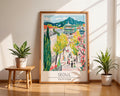 Seoul Cherry Blossom Art Print | South Korea Travel Poster wall art print, modern home decor, unframed artwork by Nomad & Nest