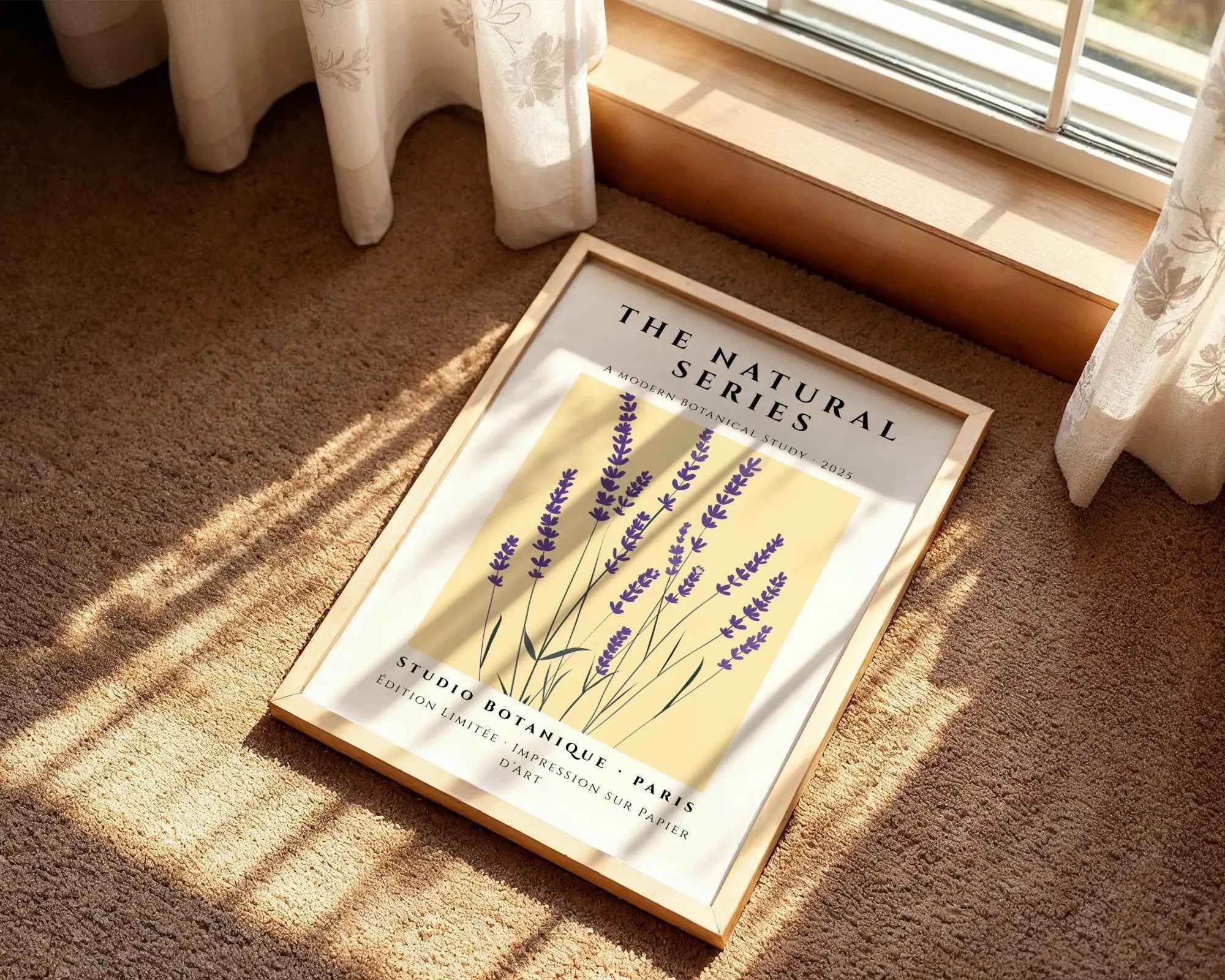 Lavender Botanical Print • Modern Floral Wall Art wall art print, modern home decor, unframed artwork by Nomad & Nest