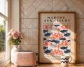 Lotus Flower Botanical Print | French 'Marché aux Fleurs' Poster wall art print, modern home decor, unframed artwork by Nomad & Nest