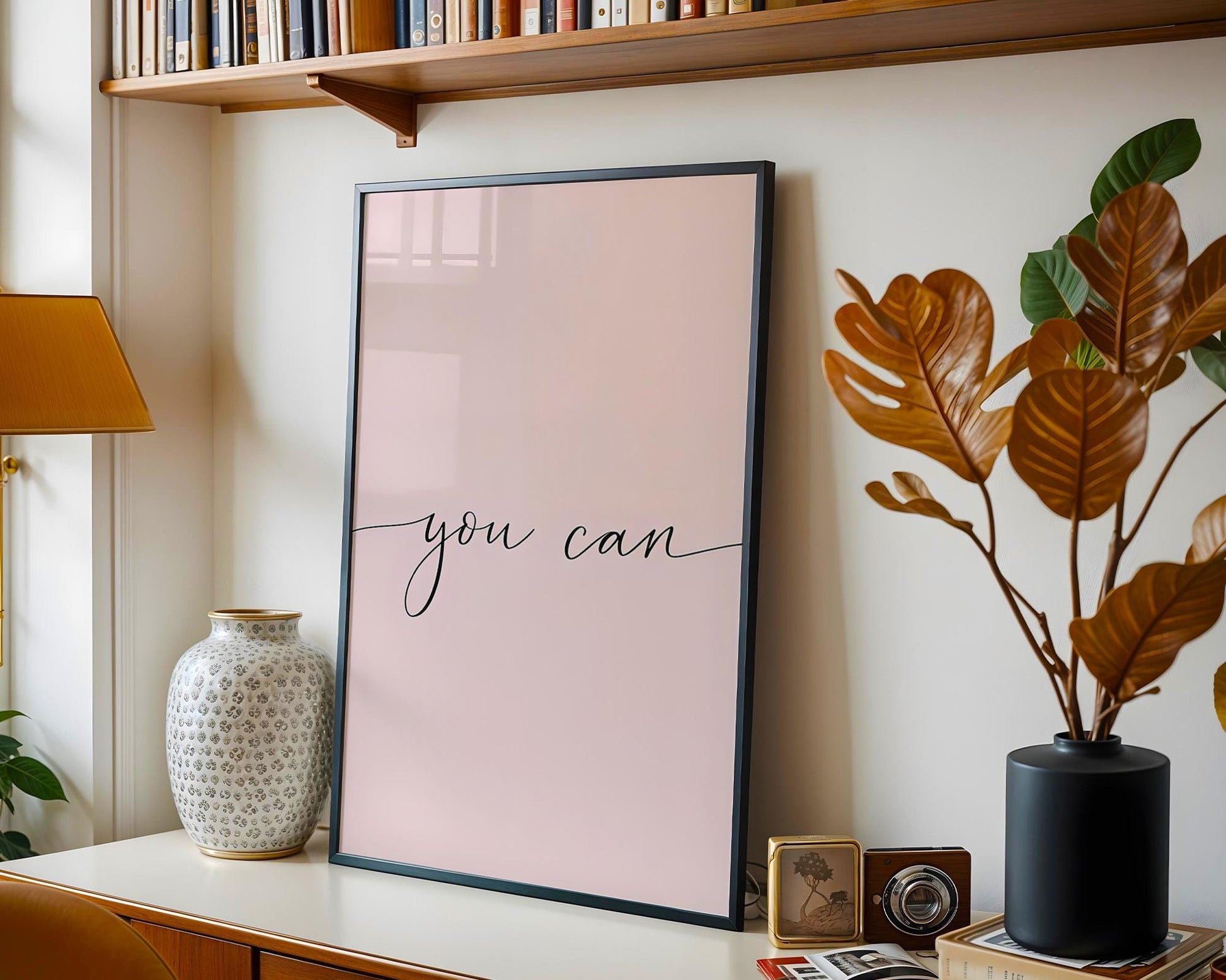 Positive Emotion | You Can Wall Art | Minimal Script Typography | Motivational wall art print, modern home decor, unframed artwork by Nomad & Nest