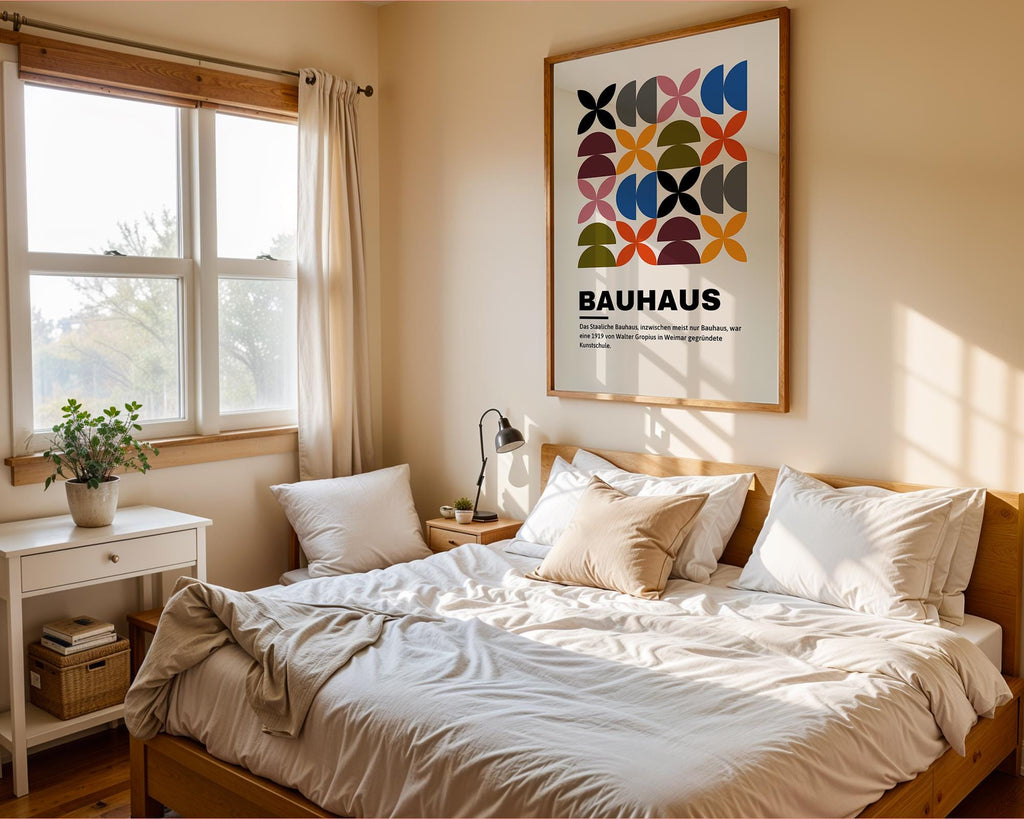 Bauhaus Poster Geometric Art Print | Mid Century Modern Wall Decor wall art print, modern home decor, unframed artwork by Nomad & Nest