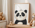 Playroom Ideas | Sweet Panda Nursery Wall Art | Neutral Animal Baby Print wall art print, modern home decor, unframed artwork by Nomad & Nest
