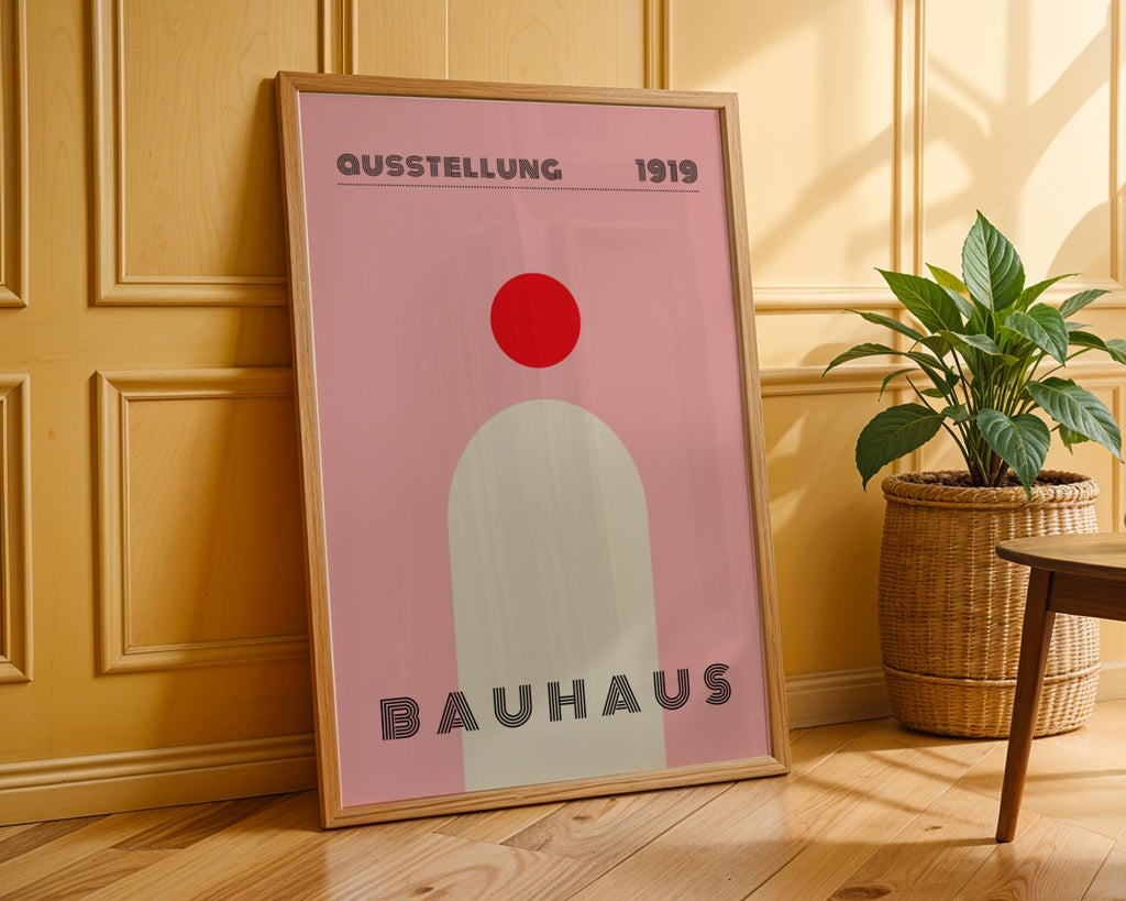 Bauhaus Poster Exhibition Art Print | Geometric Minimalist wall art print, modern home decor, unframed artwork by Nomad & Nest