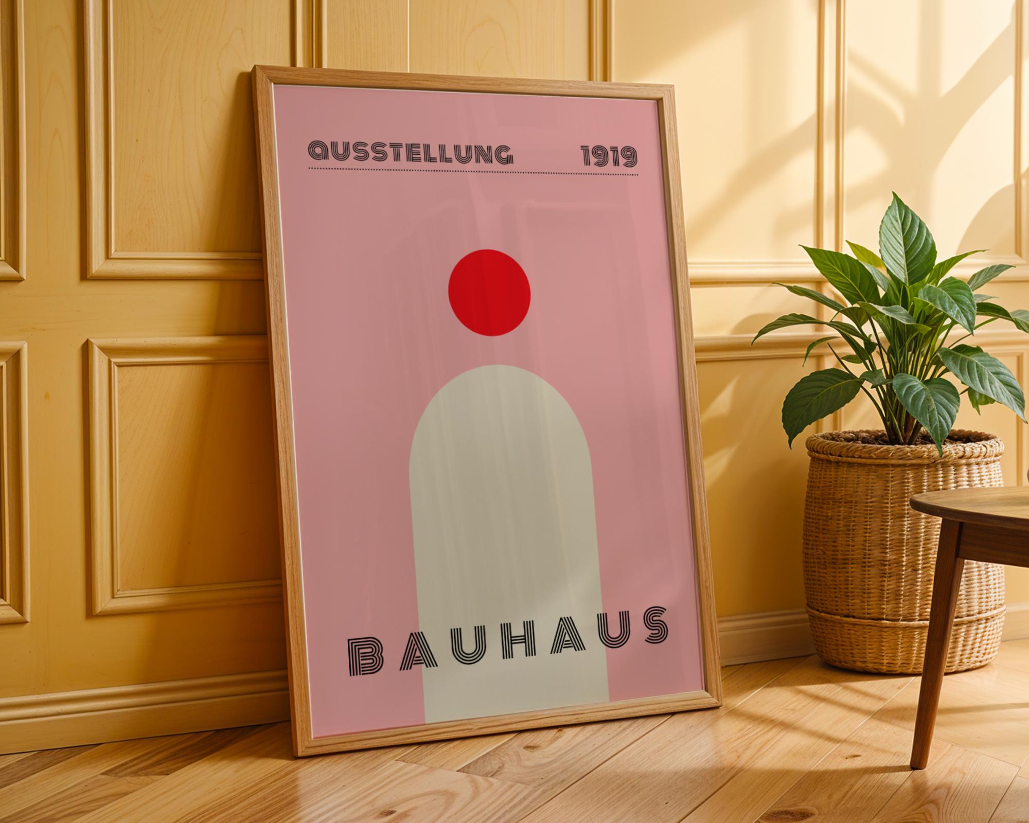 Bauhaus Poster Exhibition Art Print | Geometric Minimalist wall art print, modern home decor, unframed artwork by Nomad & Nest
