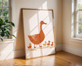 Geese Family Art Print | Rustic Nature Wall Decor wall art print, modern home decor, unframed artwork by Nomad & Nest
