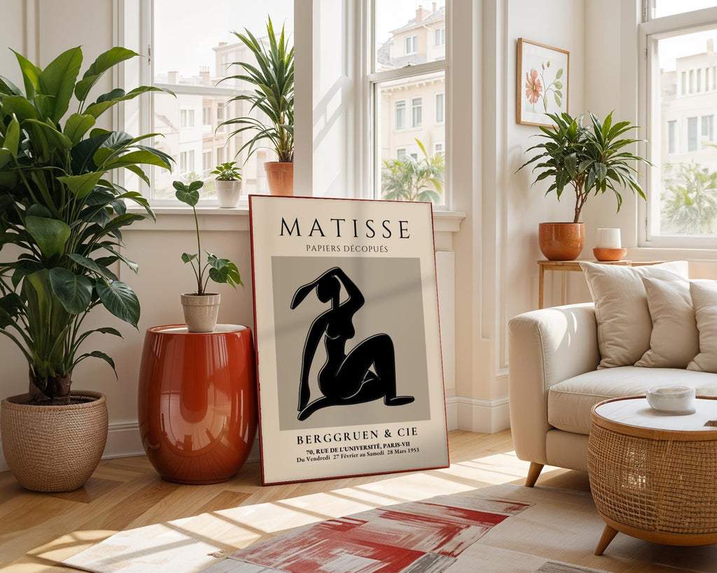 Henri Matisse Print | Inspired Woman Silhouette  | Minimalist Wall Art wall art print, modern home decor, unframed artwork by Nomad & Nest