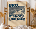 Bro Turtle Art Print | Funny Chill Life Decor wall art print, modern home decor, unframed artwork by Nomad & Nest