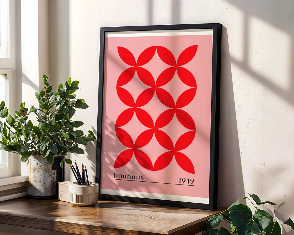 Bauhaus Poster Geometric Art Print | Mid-Century Modern Minimalist wall art print, modern home decor, unframed artwork by Nomad & Nest