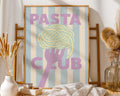 Pasta Club Print | Playful Italian Kitchen Wall Art wall art print, modern home decor, unframed artwork by Nomad & Nest